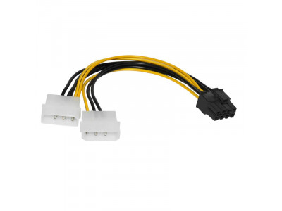Захранващ кабел 2xMolex 4 Pin to 8 Pin PCI-E VGA MAKKI-CE317-0.15m